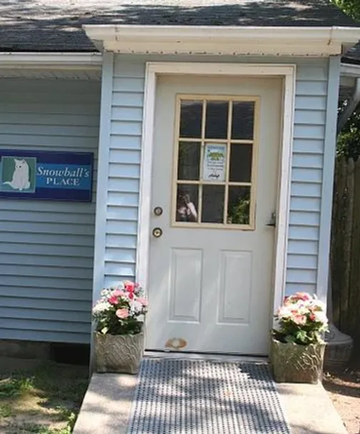 front entrance of cat sanctuary